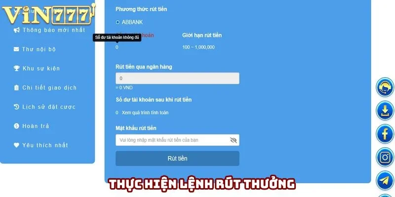 Gửi lệnh rút lên nhà cái tiến hành Gửi lệnh rút lên nhà cái tiến hành