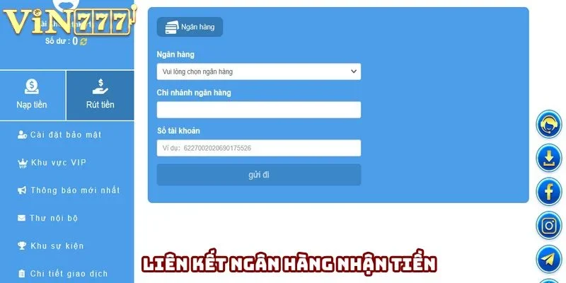 Cập nhật chuẩn tài khoản ngân hàng tại trang Cập nhật chuẩn tài khoản ngân hàng tại trang